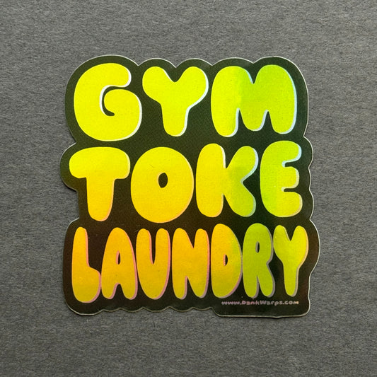 Gym Toke Laundry Sticker
