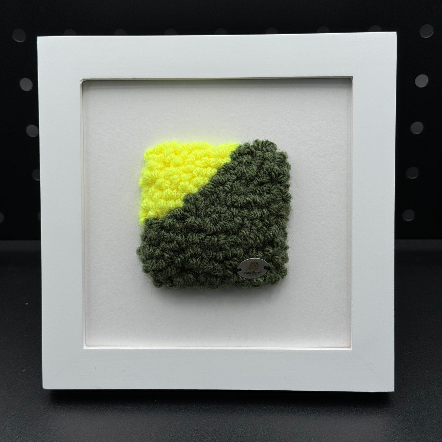 Mini Punch Needle Abstract Yellow and Green