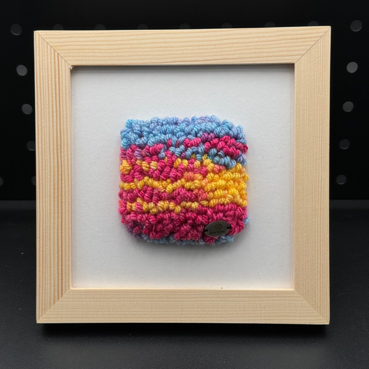 Mini Punch Needle Pansexual Pride Colors