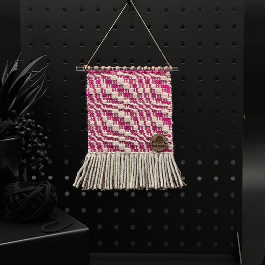 Neon Pink Wave Wall Hanging